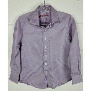Robert Graham Purple Kids Button Down Shirt